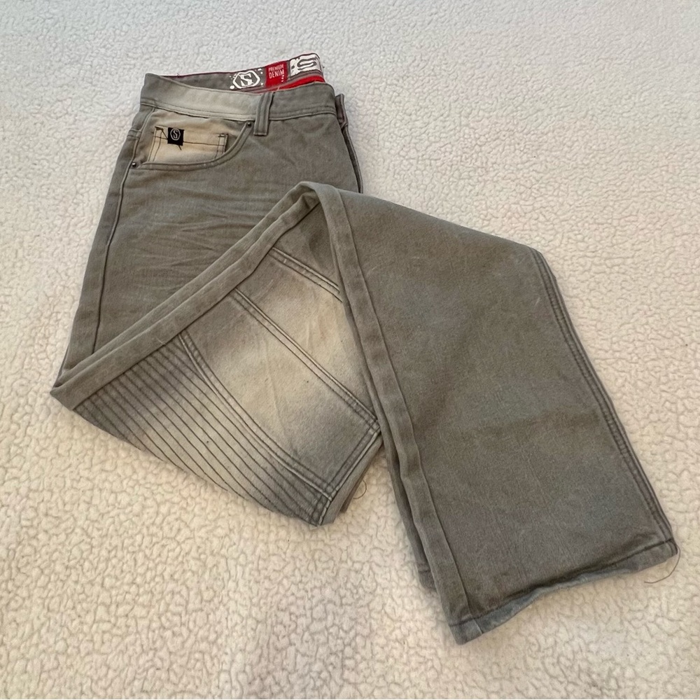 Switch Ribbed Panel Jeans